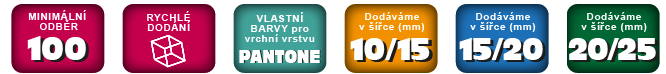 Lanyard našívaný potištěný sublimační technologií Lanyard našívaný potištěný sublimační technologií
