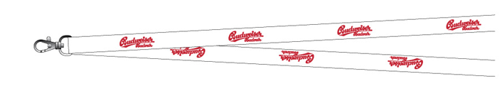 Lanyard - potištěný sítotiskem Lanyard potištěný sítotiskem
