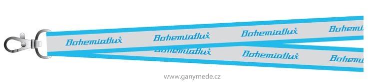 Lanyard s reflexním potiskem